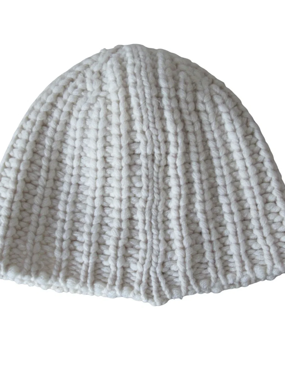 Martin Osa Cream Cable Knit Beanie Hat One Size Wool Cashmere Winter Classic